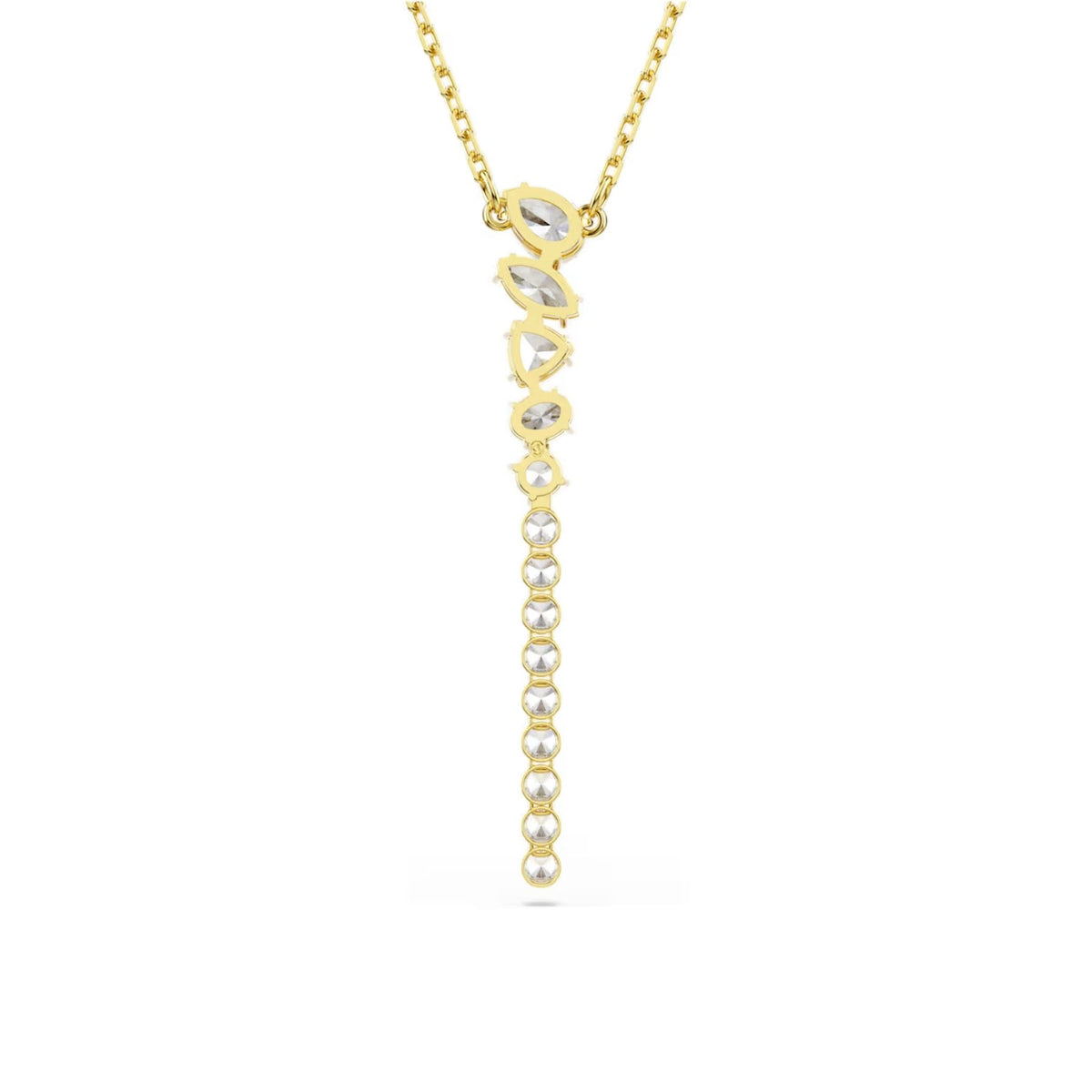 Swarovski Mesmera Y-kaulakoru, keltakullattu ja kirkkaat zirkonit, 5747997