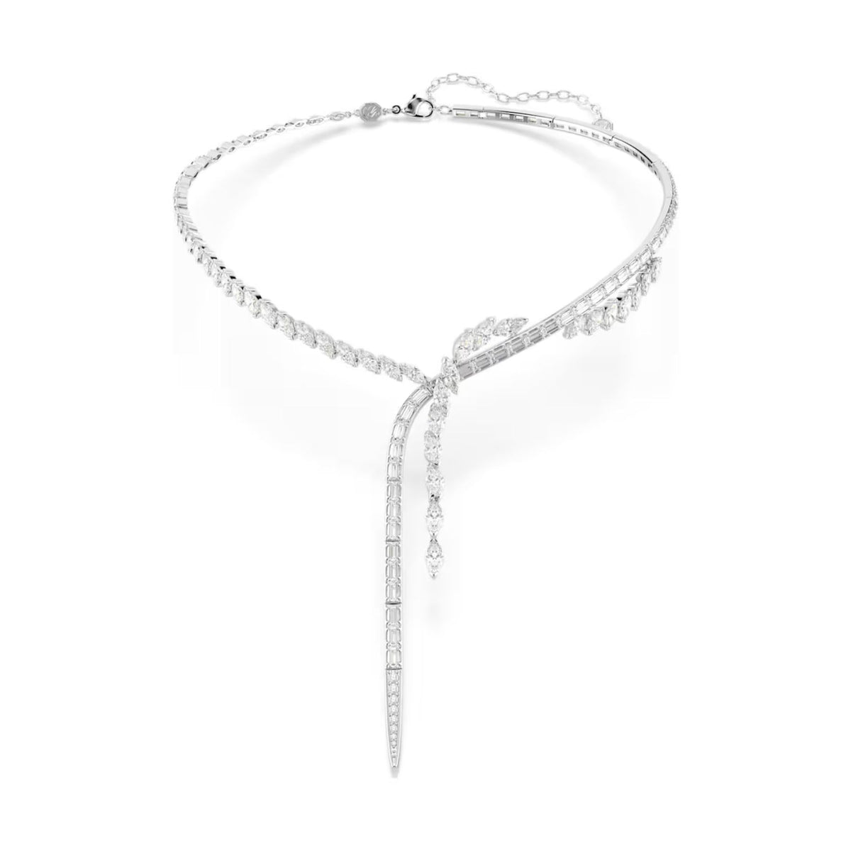Swarovski Mesmera Y-kaulakoru, vaalea metalli ja kirkkaat zirkonit, 5748652