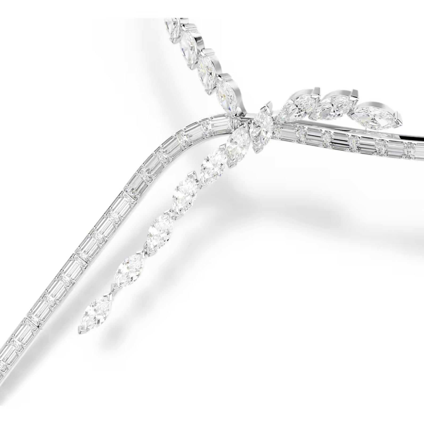 Swarovski Mesmera Y-kaulakoru, vaalea metalli ja kirkkaat zirkonit, 5748652