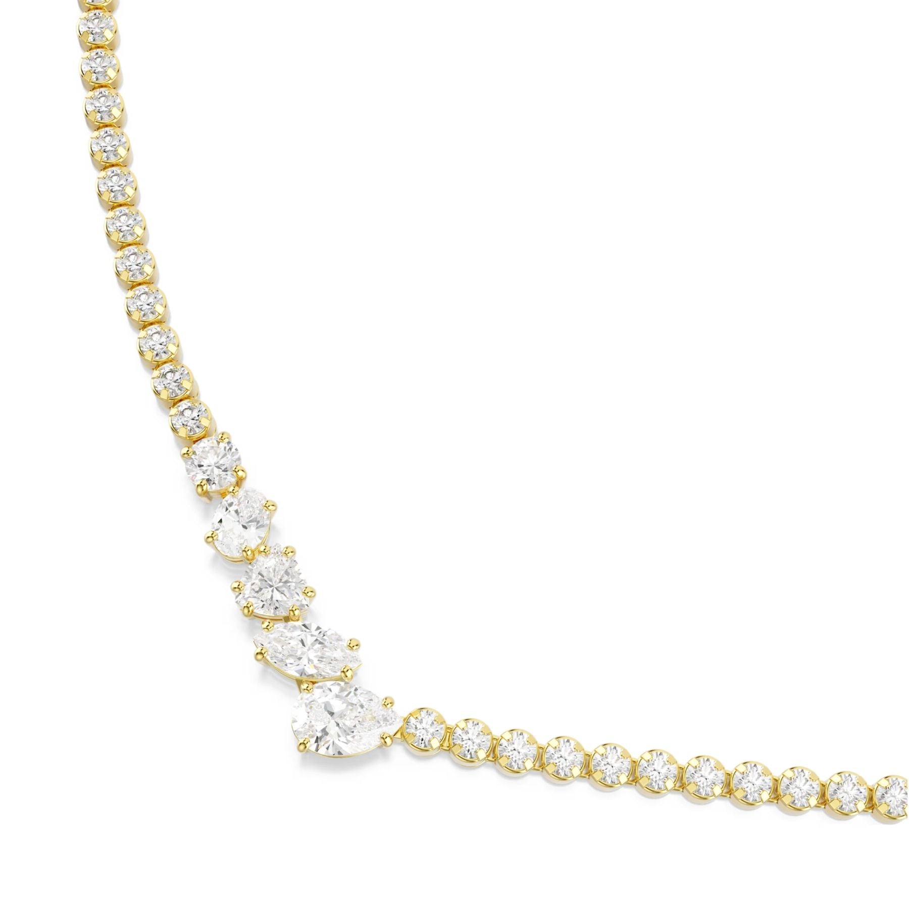 Swarovski Mesmera kaulakoru, keltakullattu ja kirkkaat zirkonit, 5747931