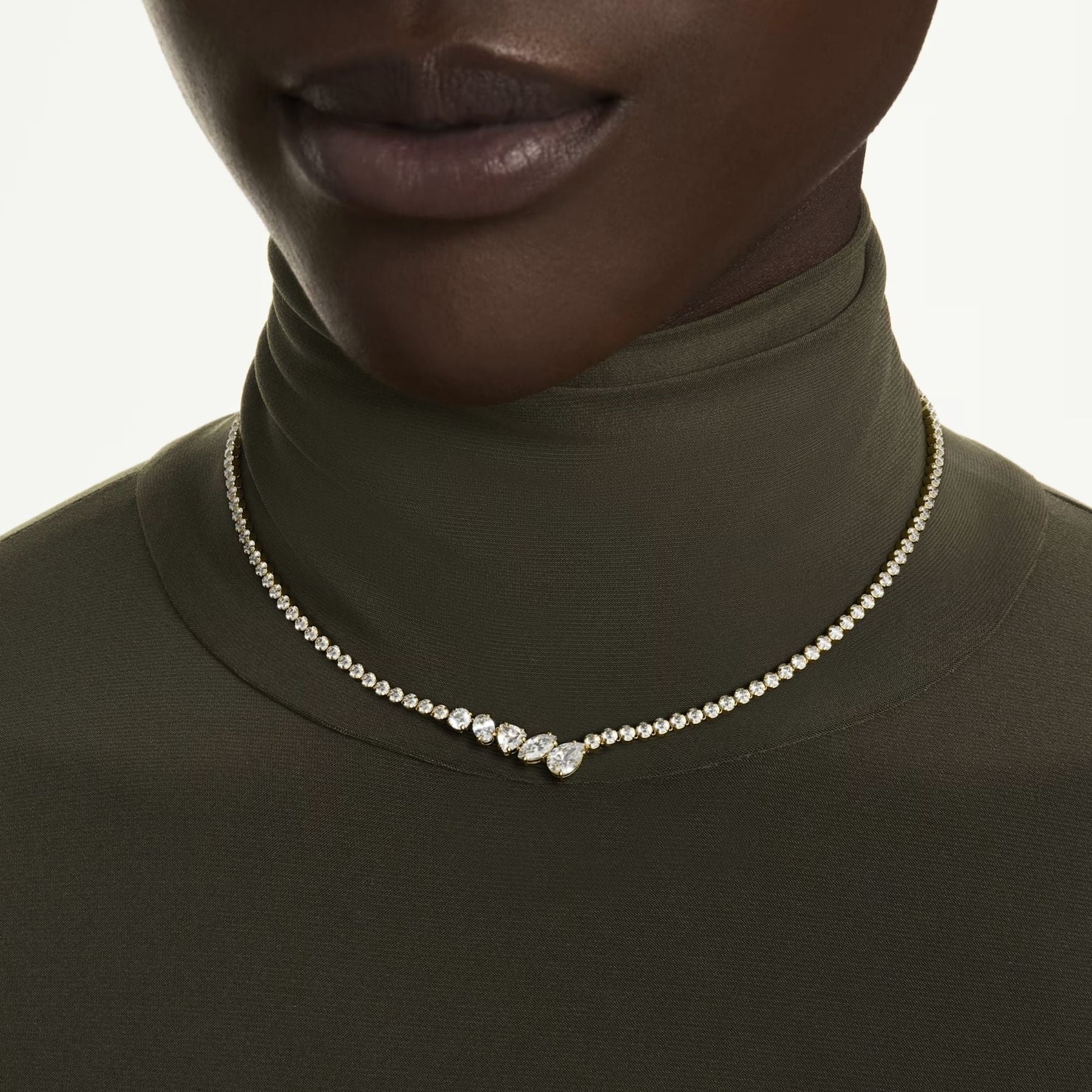 Swarovski Mesmera kaulakoru, keltakullattu ja kirkkaat zirkonit, 5747931