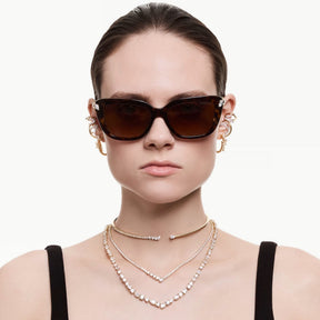 Swarovski Mesmera kaulakoru, keltakullattu ja kirkkaat zirkonit, 5747931