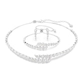 Swarovski Mesmera korusetti, kolme korua, vaalea metalli ja kirkkaat zirkoniat, 5762135