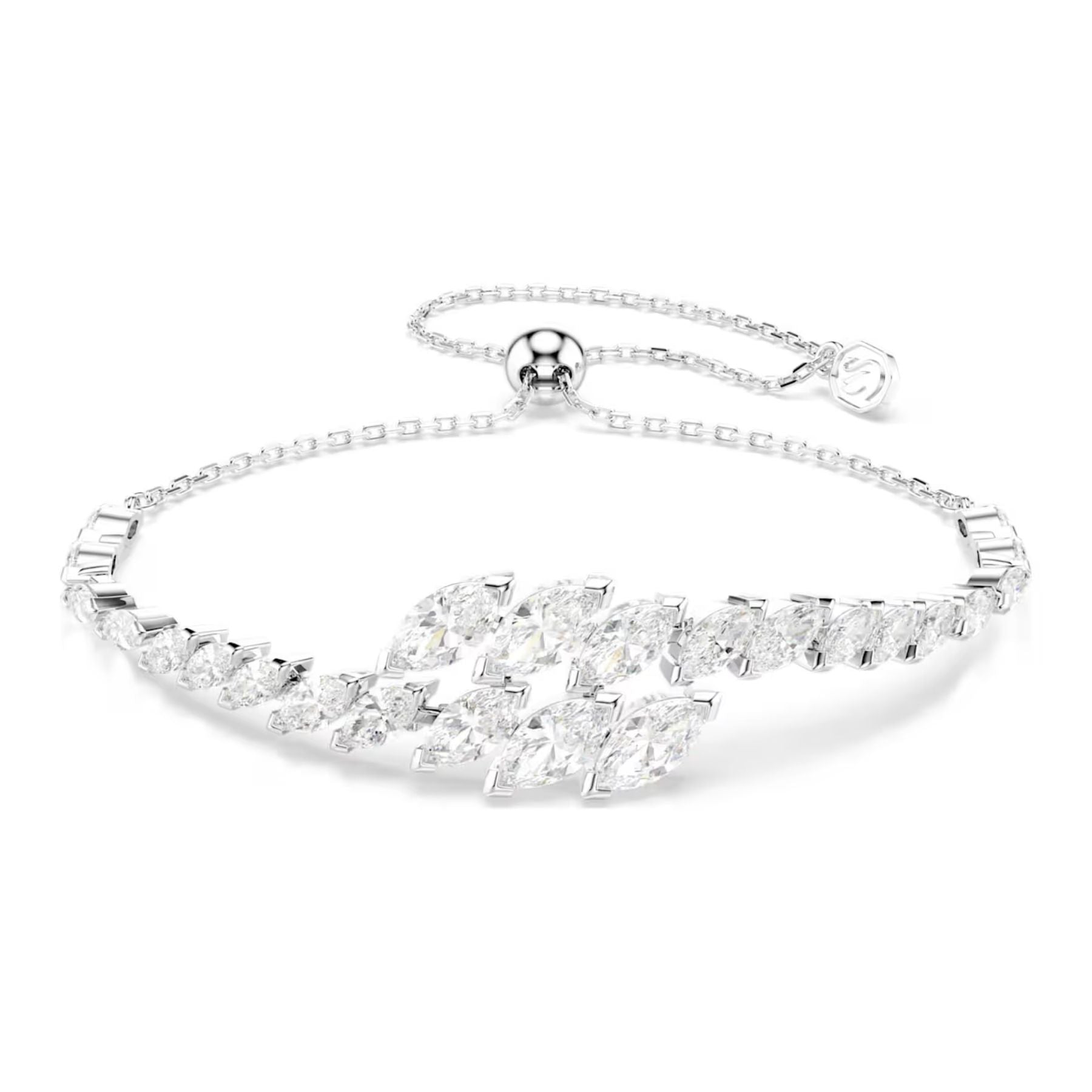 Swarovski Mesmera korusetti, kolme korua, vaalea metalli ja kirkkaat zirkoniat, 5762135