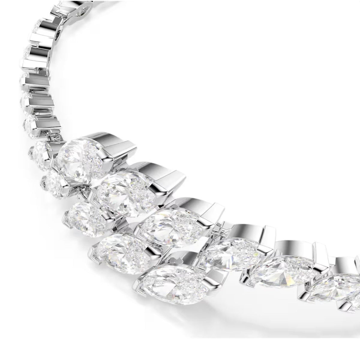 Swarovski Mesmera korusetti, kolme korua, vaalea metalli ja kirkkaat zirkoniat, 5762135