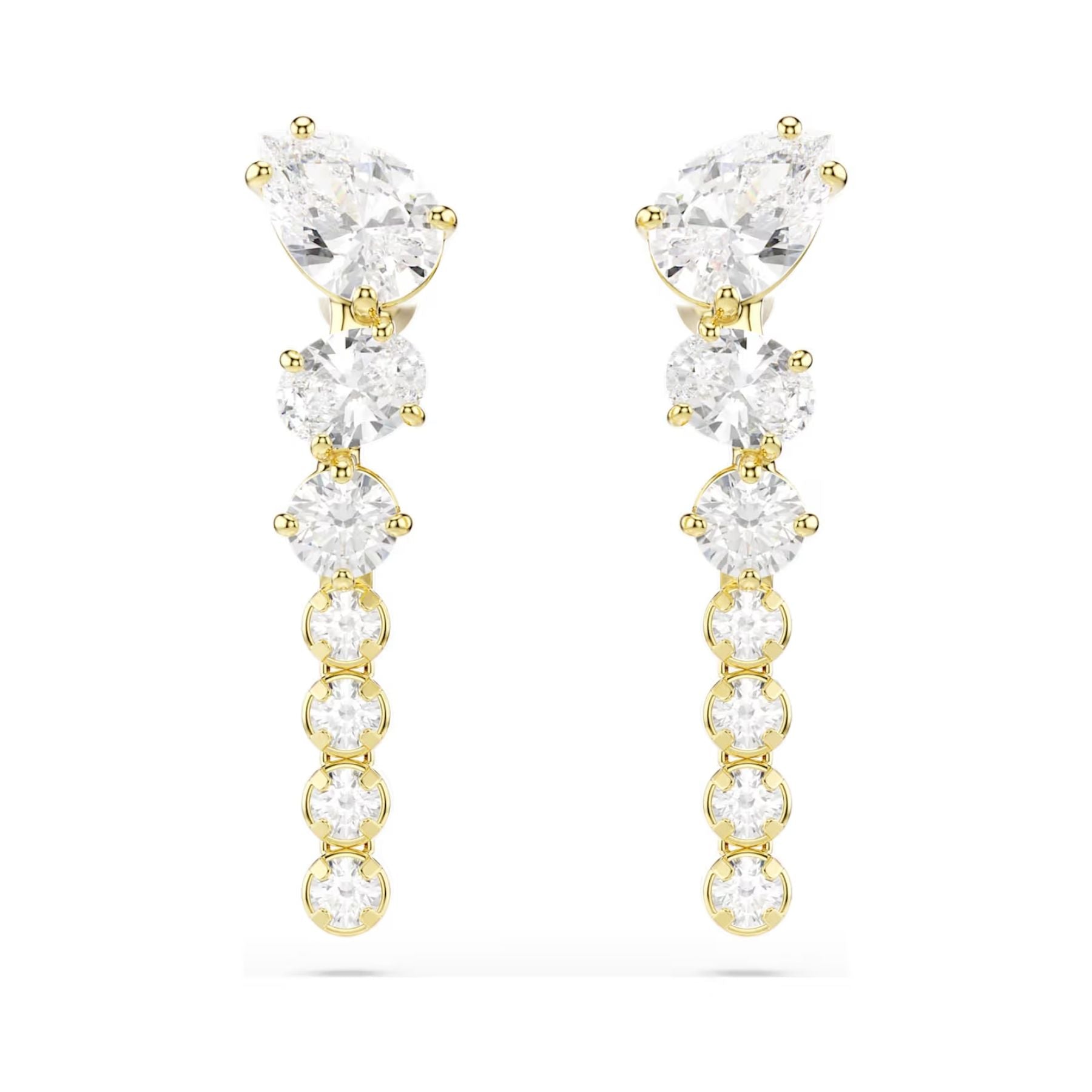 Swarovski Mesmera korvakorut, keltakullattu ja kirkkaat zirkonit, 5747936