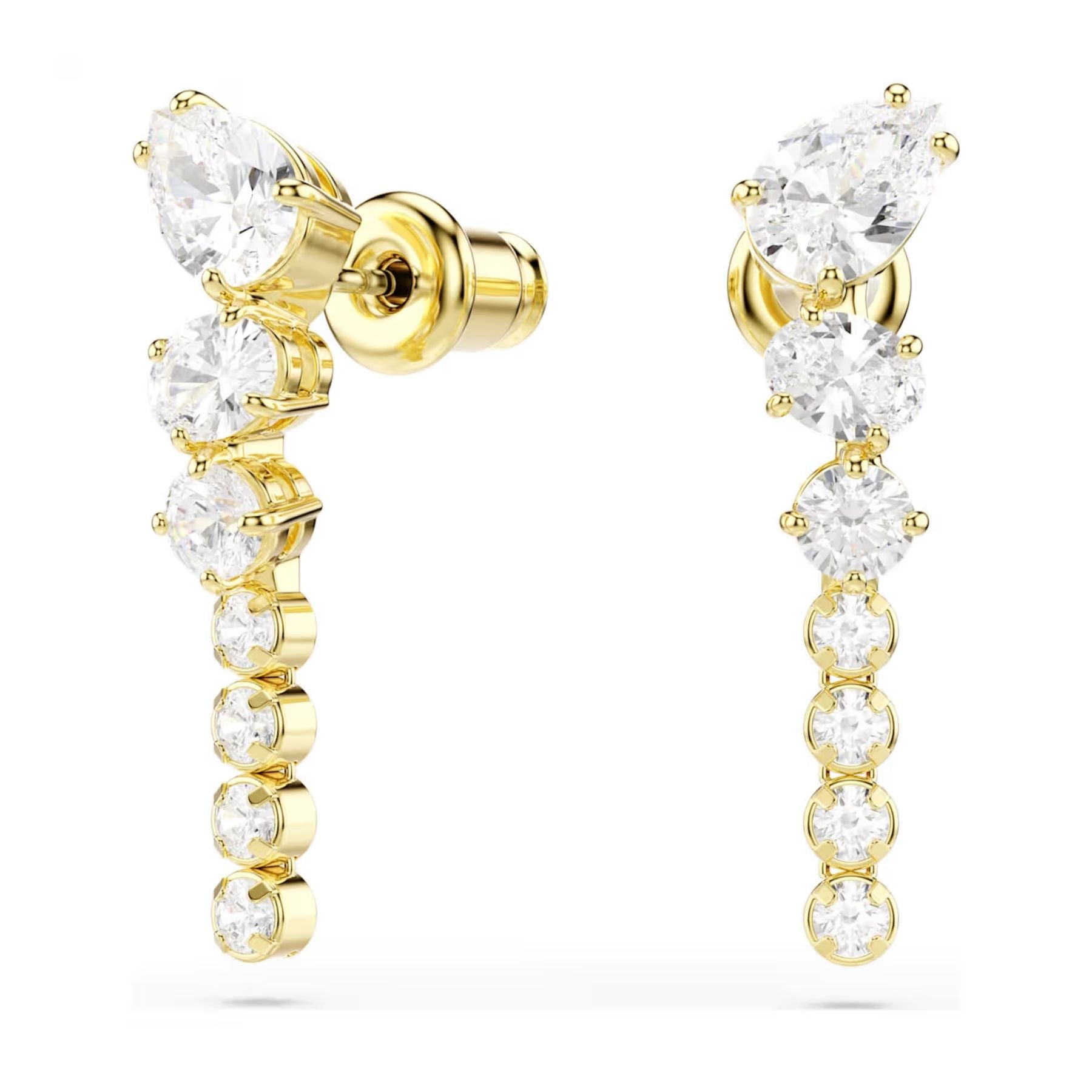 Swarovski Mesmera korvakorut, keltakullattu ja kirkkaat zirkonit, 5747936