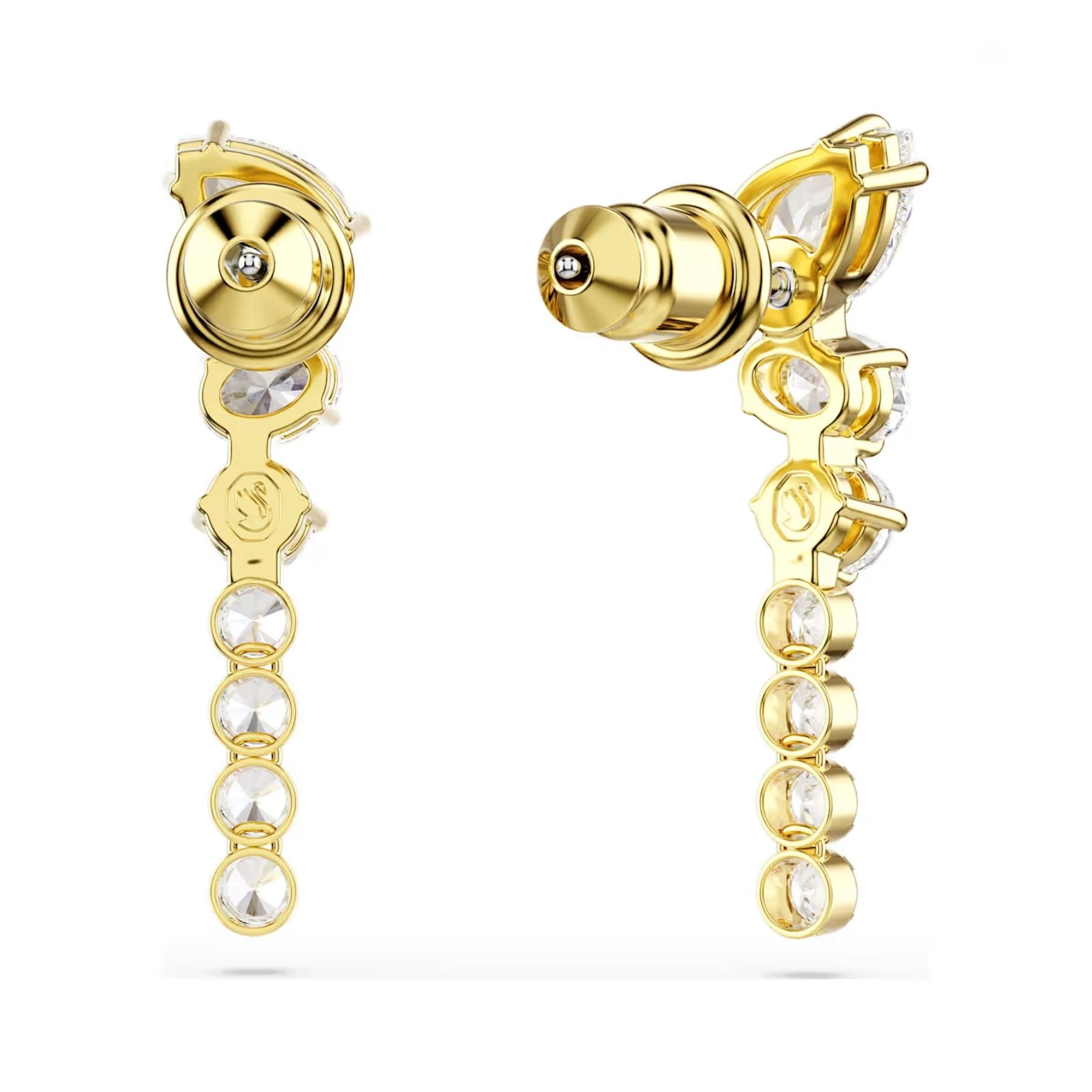Swarovski Mesmera korvakorut, keltakullattu ja kirkkaat zirkonit, 5747936