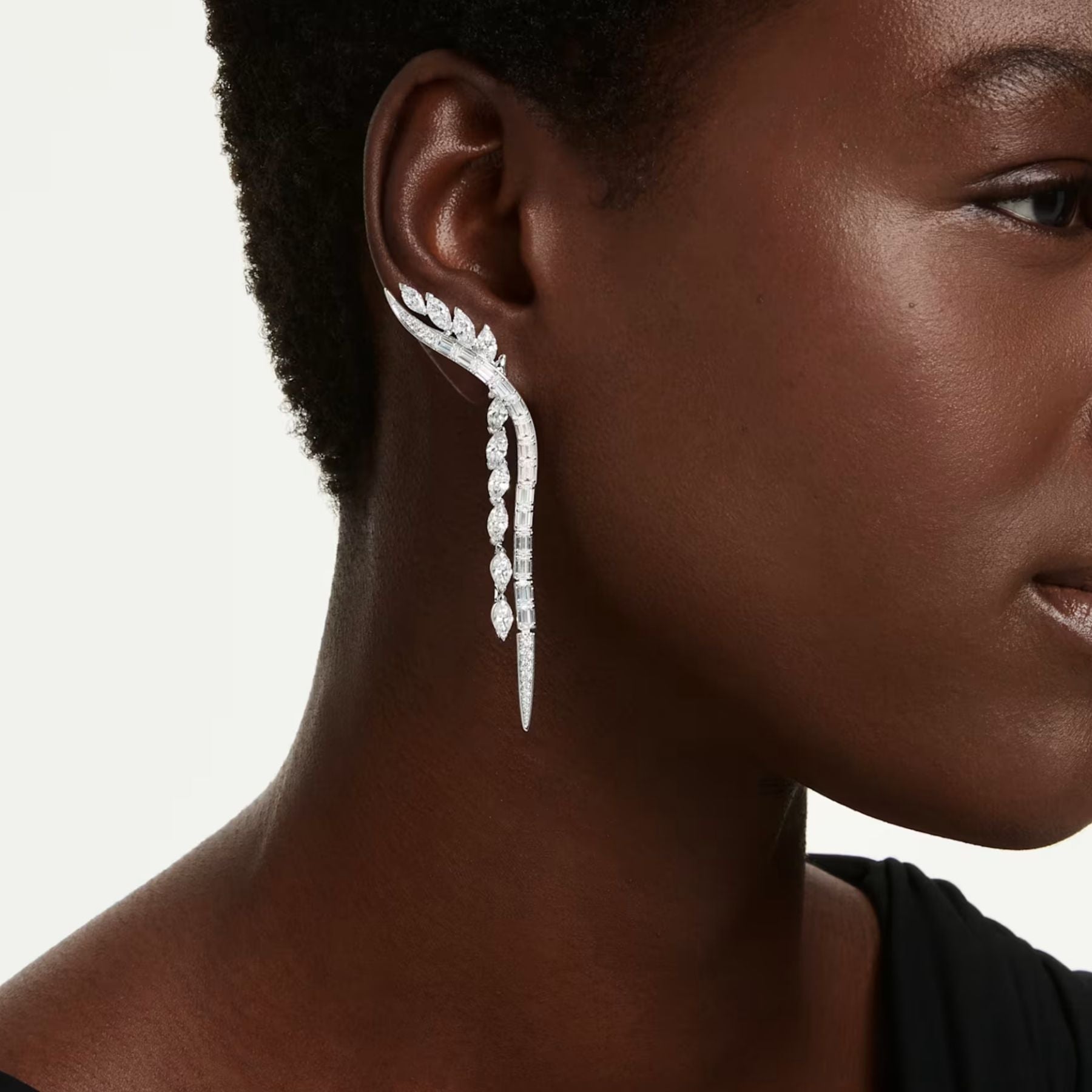 Swarovski Mesmera korvakorut, vaalea metalli ja kirkkaat zirkonit, 5753675