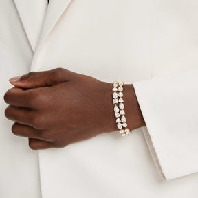 Swarovski Mesmera rannekoru, keltakullanväri ja kirkkaat kristallit 5743827