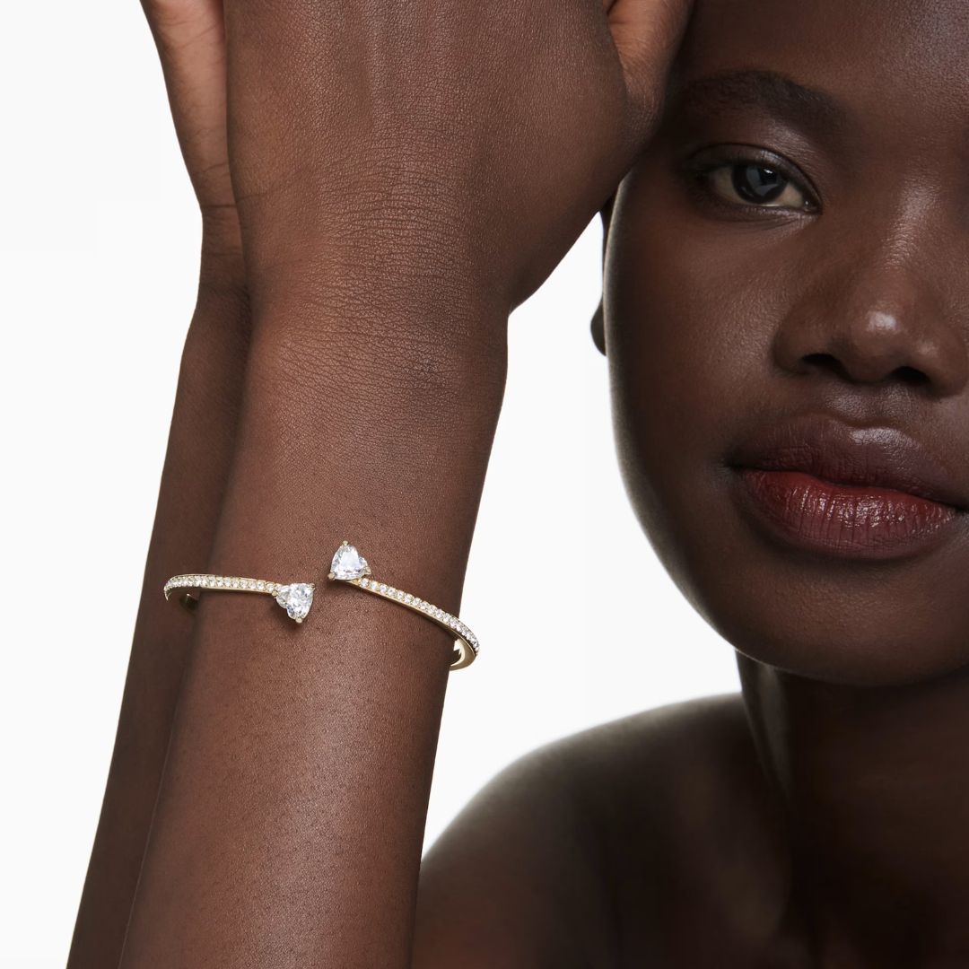 Swarovski Mesmera rannerengas, keltakullanväri ja kirkkaat kristallit