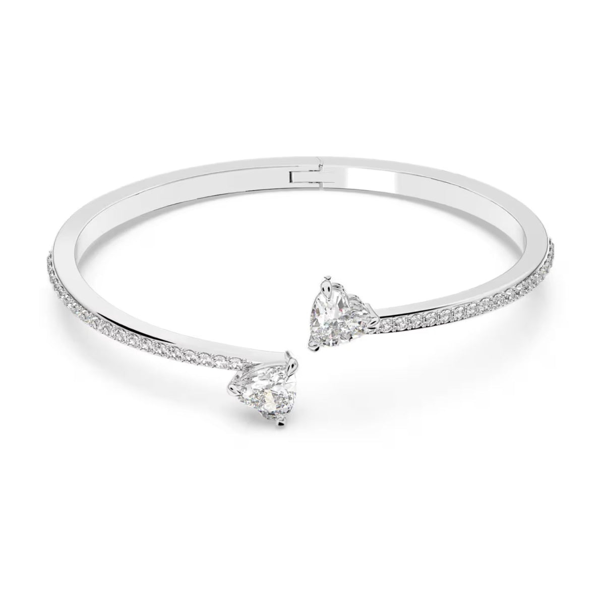 Swarovski Mesmera rannerengas, vaalea metalli ja kirkkaat kristallit