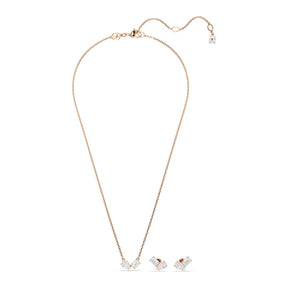 Swarovski Mesmera riipus ja korvakorut, ruusukullanväri ja kirkkaat kristallit 5734246