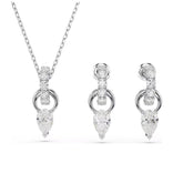 Swarovski Mesmera riipus ja korvakorut, vaalea metalli ja kirkkaat kristallit 5723197