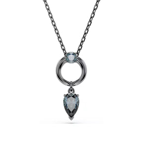 Swarovski Mesmera riipus, tumma metalli ja harmaat kristallit 5732491