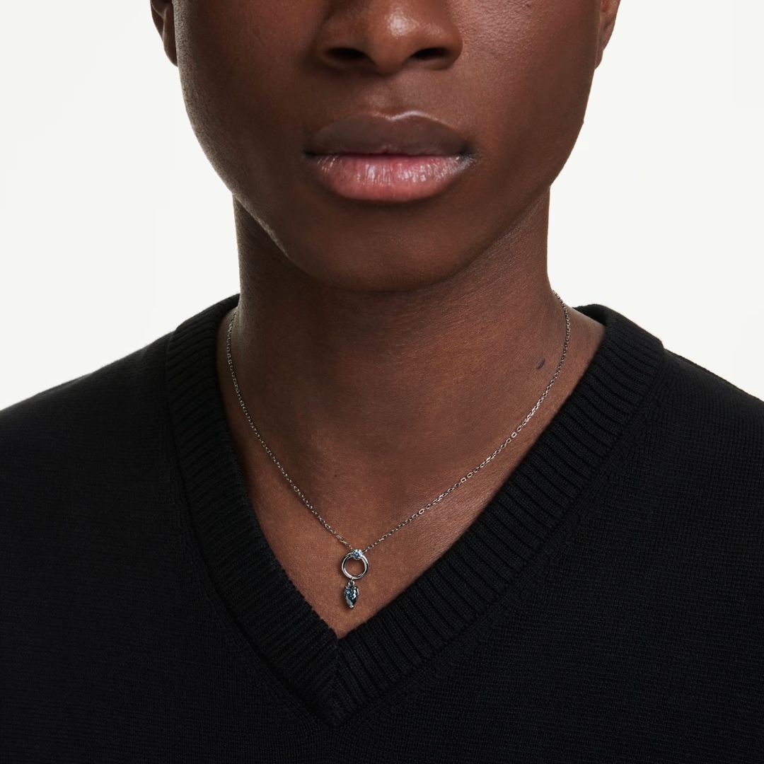 Swarovski Mesmera riipus, tumma metalli ja harmaat kristallit 5732491