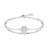 Swarovski Meteora rannerengas, vaalea metalli ja kirkkaat kristallit 5683447