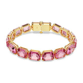 Swarovski Millenia Tennis rannekoru, keltakullanväri ja pinkit kristallit 5683428