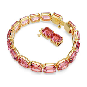 Swarovski Millenia Tennis rannekoru, keltakullanväri ja pinkit kristallit 5683428