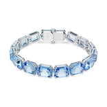 Swarovski Millenia Tennis rannekoru, vaalea metalli ja siniset kristallit 5694135