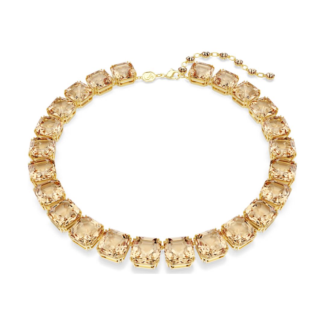 Swarovski Millenia kaulakoru, keltakullanväri ja ruskeat kristallit 5718357