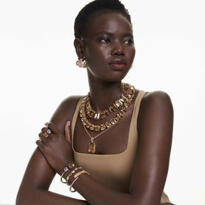 Swarovski Millenia kaulakoru, keltakullanväri ja ruskeat kristallit 5718357