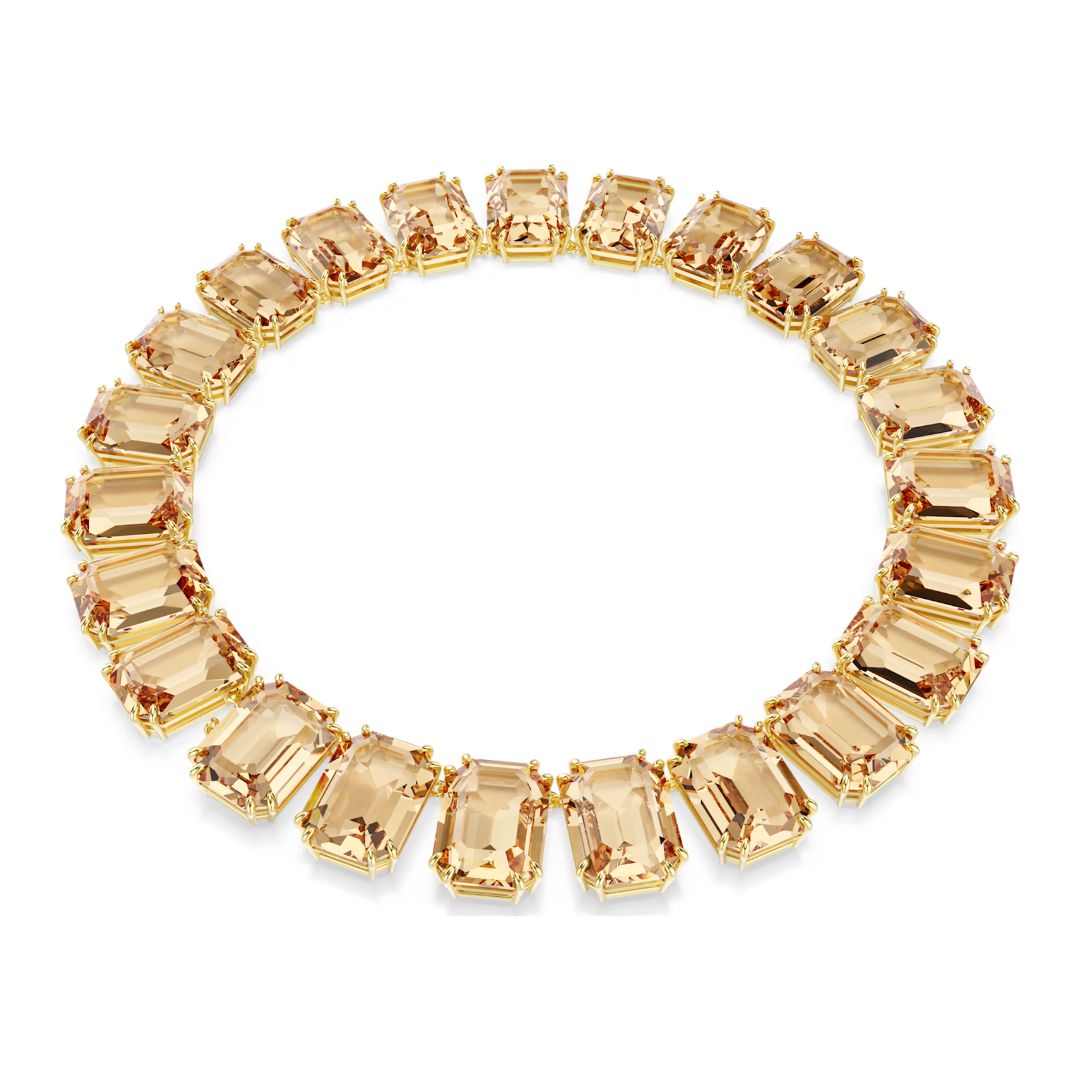Swarovski Millenia kaulakoru, keltakullanväri ja ruskeat kristallit 5720911