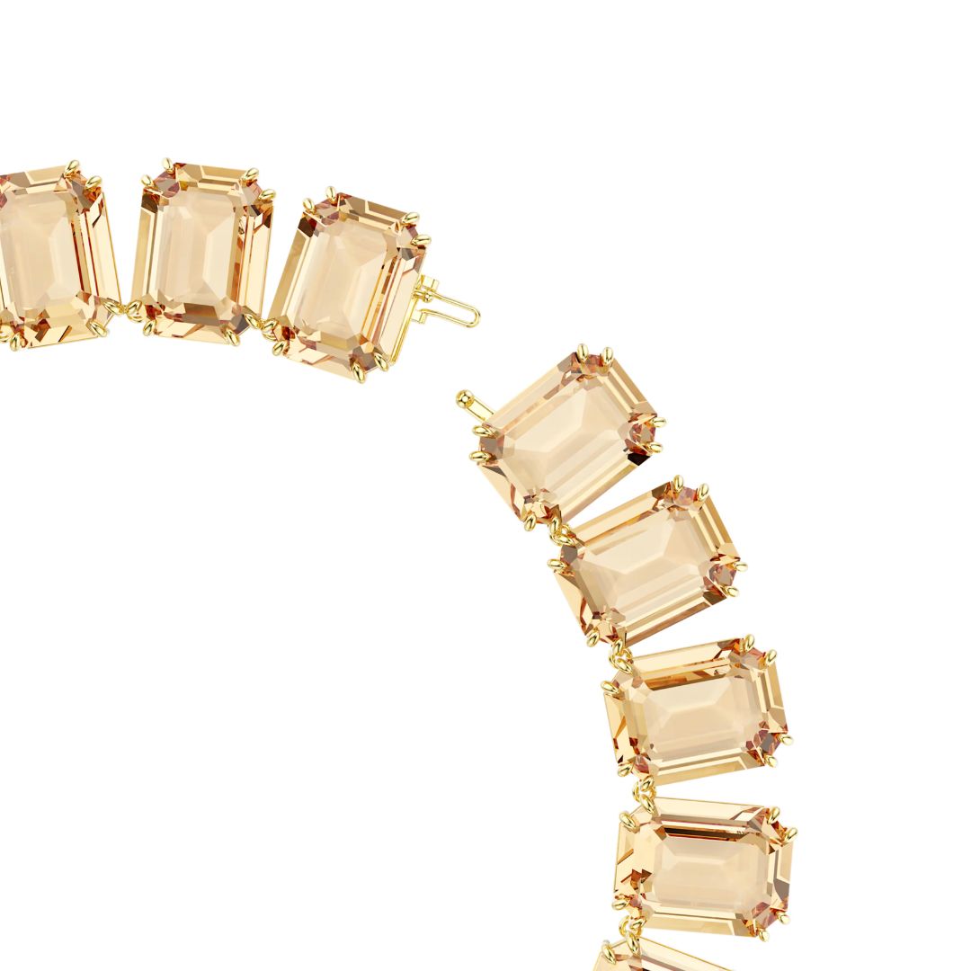 Swarovski Millenia kaulakoru, keltakullanväri ja ruskeat kristallit 5720911