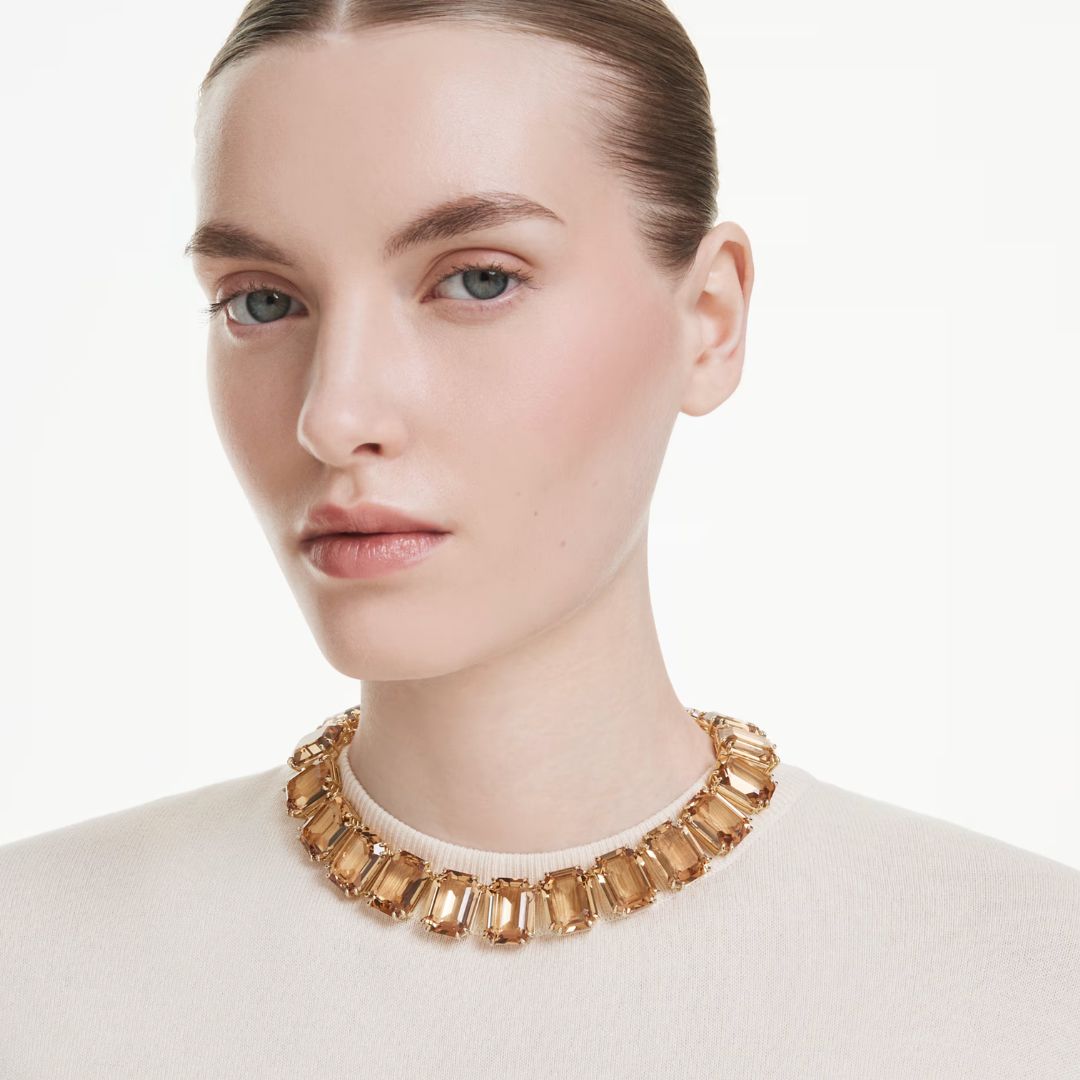 Swarovski Millenia kaulakoru, keltakullanväri ja ruskeat kristallit 5720911