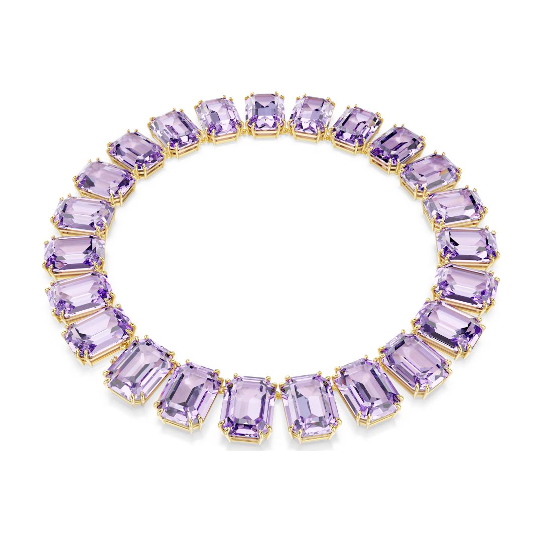 Swarovski Millenia kaulakoru, keltakullanväri ja violetit kristallit 5730323