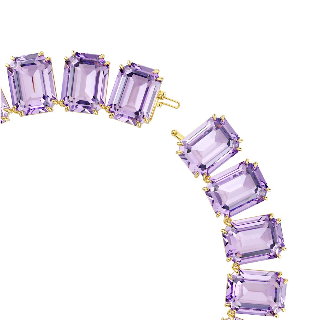 Swarovski Millenia kaulakoru, keltakullanväri ja violetit kristallit 5730323