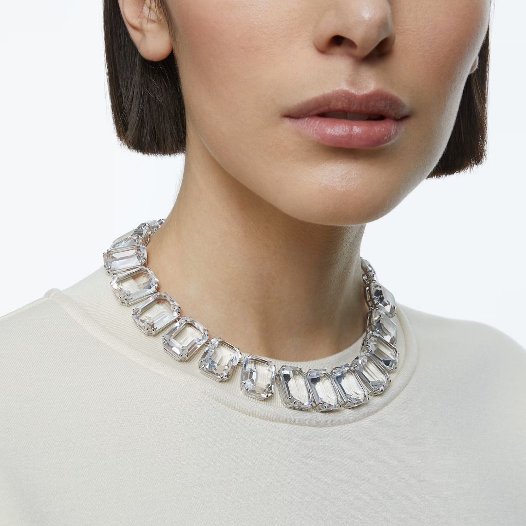 Swarovski Millenia kaulakoru, vaalea metalli ja kirkkaat kristallit 5714395