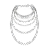 Swarovski Millenia kaulakoru, vaalea metalli ja kirkkaat kristallit 5717913