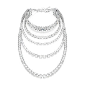 Swarovski Millenia kaulakoru, vaalea metalli ja kirkkaat kristallit 5717913