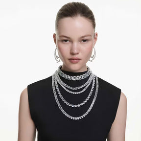 Swarovski Millenia kaulakoru, vaalea metalli ja kirkkaat kristallit 5717913