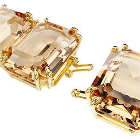 Swarovski Millenia kaulakorun jatkopala, keltakullanväri ja ruskeat kristallit 5737004