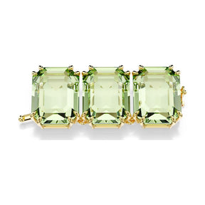 Swarovski Millenia kaulakorun jatkopala, keltakullanväri ja vihreät kristallit 5720630