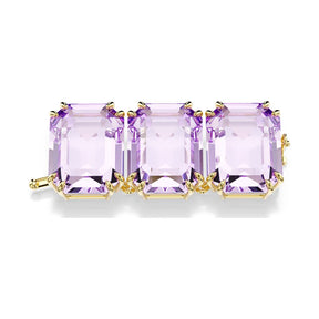 Swarovski Millenia kaulakorun jatkopala, keltakullanväri ja violetit kristallit 5730919