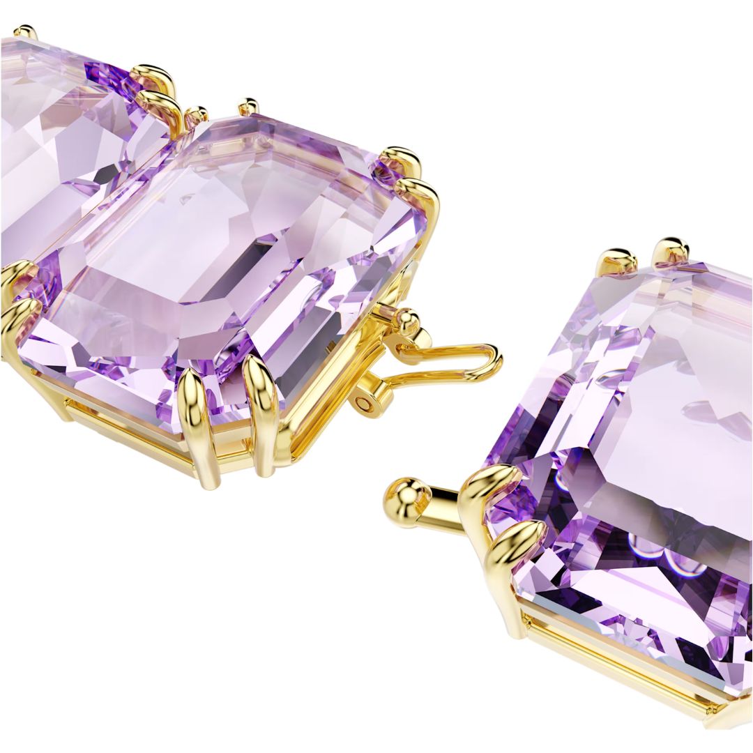 Swarovski Millenia kaulakorun jatkopala, keltakullanväri ja violetit kristallit 5730919
