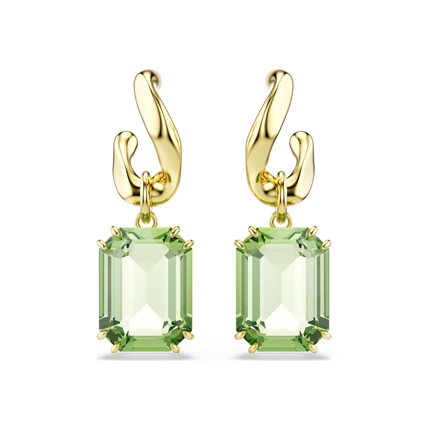 Swarovski Millenia korvakorut, keltakullattu ja vihreät kristallit, 5756151