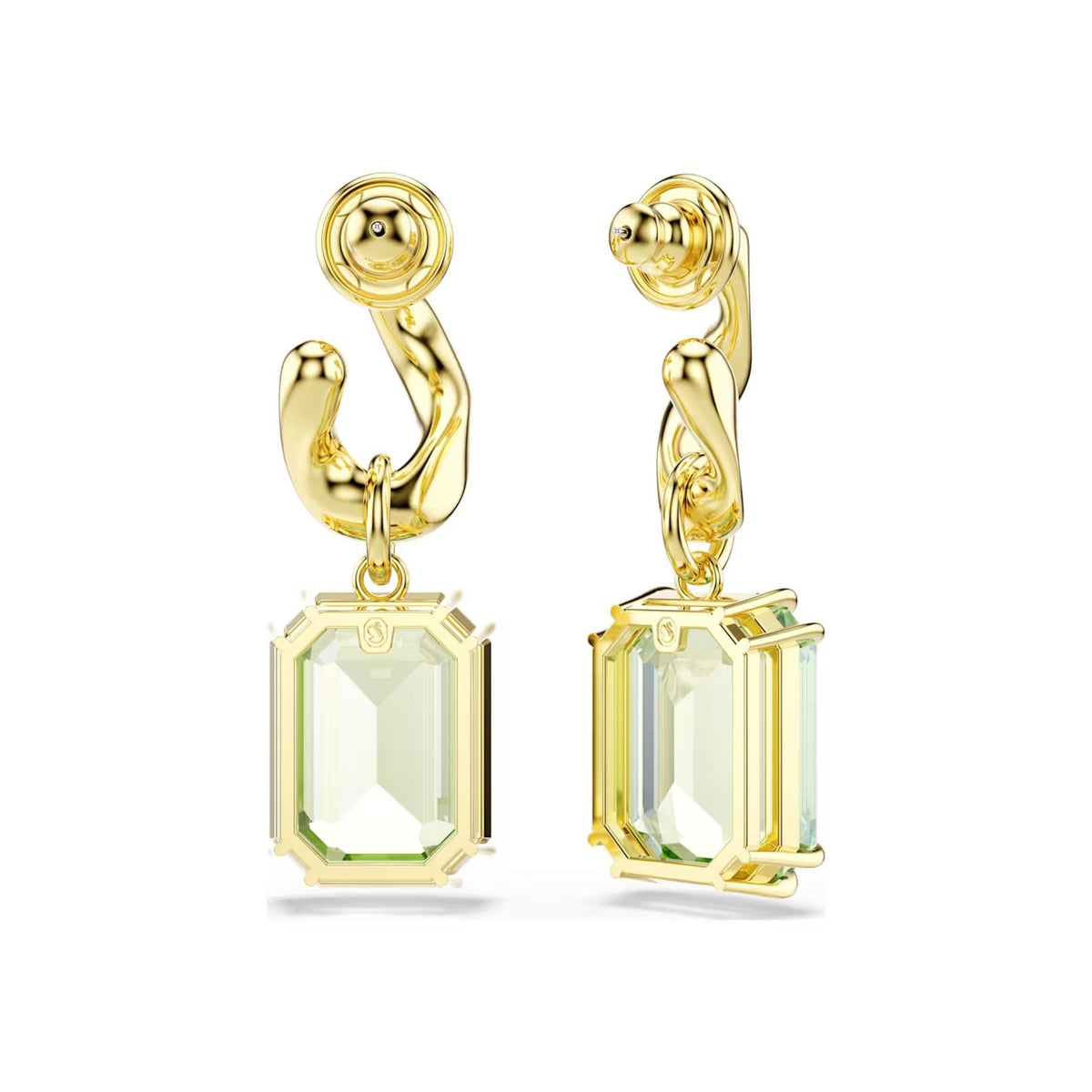 Swarovski Millenia korvakorut, keltakullattu ja vihreät kristallit, 5756151