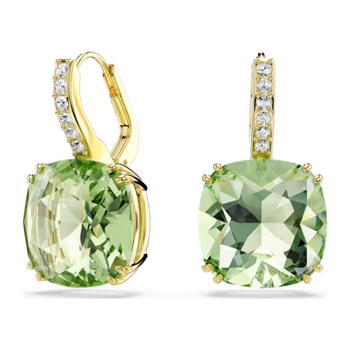 Swarovski Millenia korvakorut, keltakullattu ja vihreät kristallit, 5764822