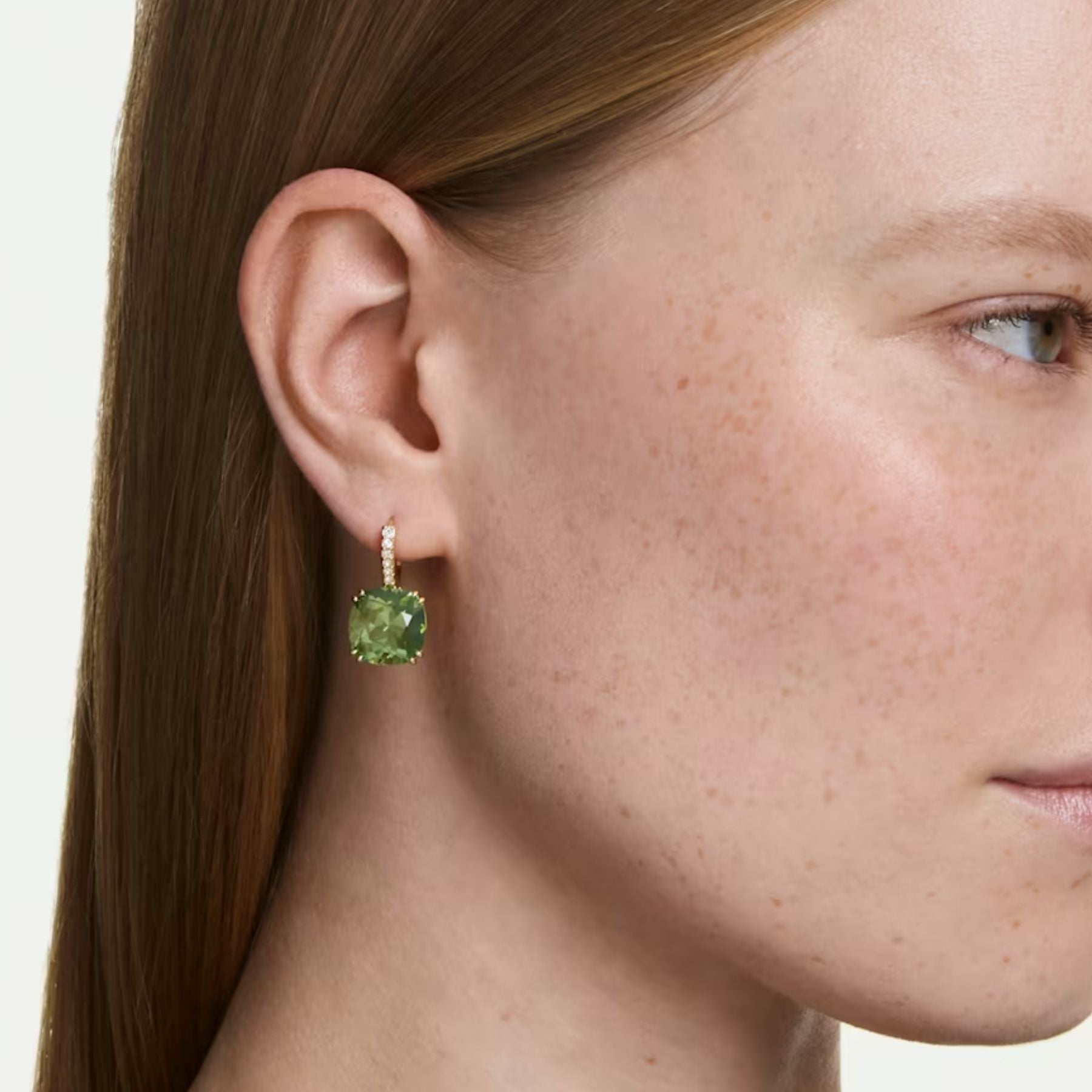 Swarovski Millenia korvakorut, keltakullattu ja vihreät kristallit, 5764822