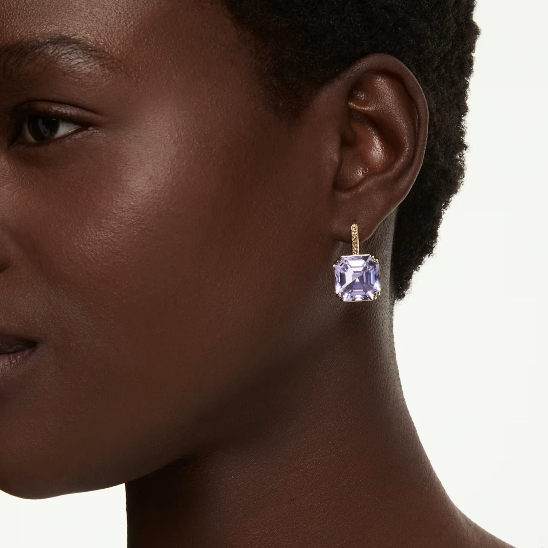 Swarovski Millenia korvakorut, keltakullattu ja violetit kristallit, 5759990