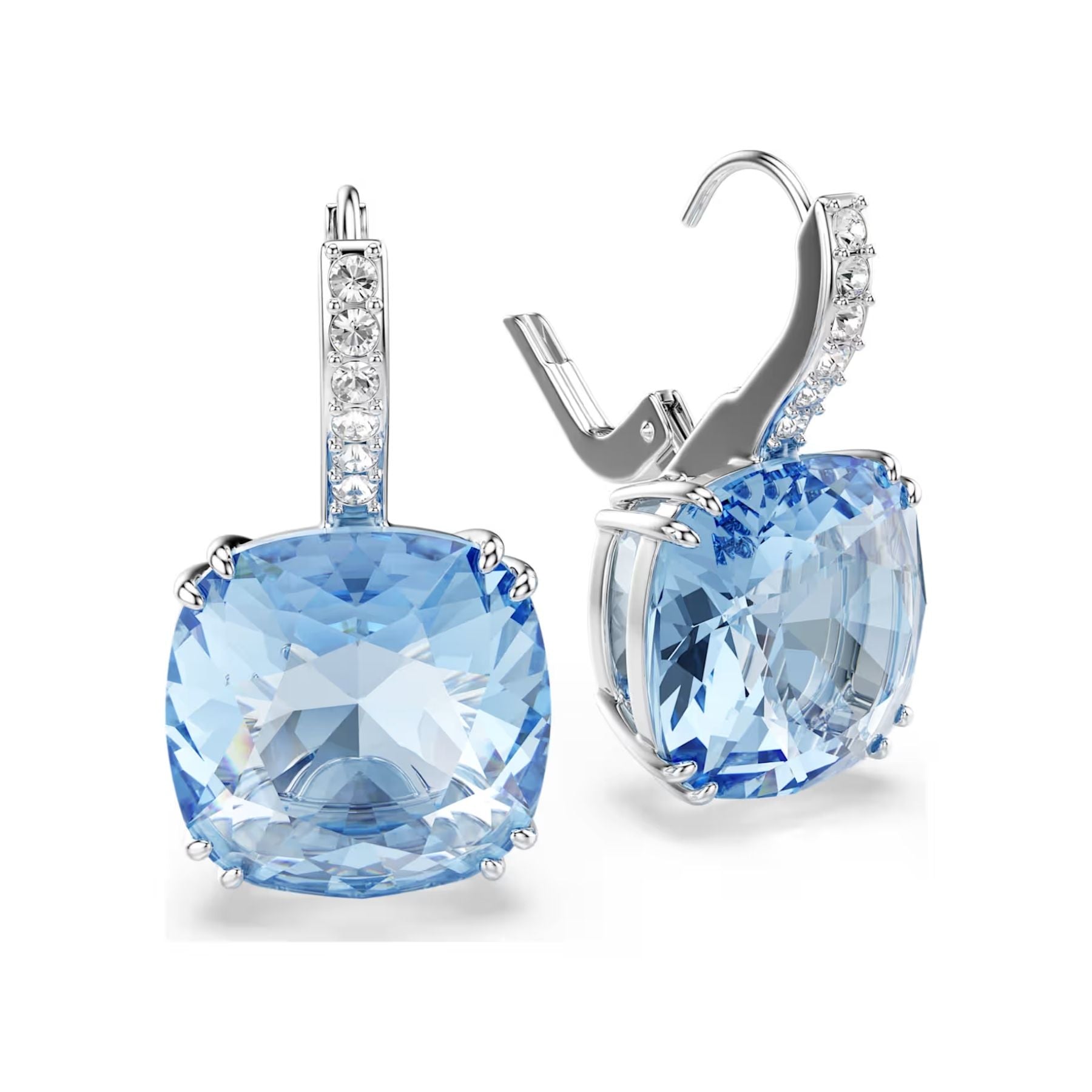 Swarovski Millenia korvakorut, vaalea metalli ja siniset kristallit, 5756150