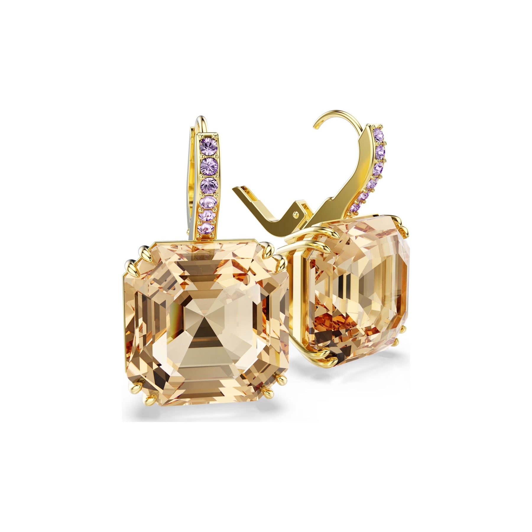 Swarovski_Millenia_korvakorut_keltakullanväri_ja_ruskeat_kristallit_5725744