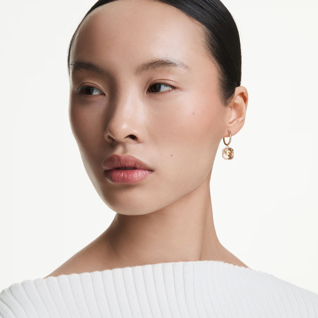 Swarovski Millenia korvakorut, keltakullanväri ja ruskeat kristallit, 5731148