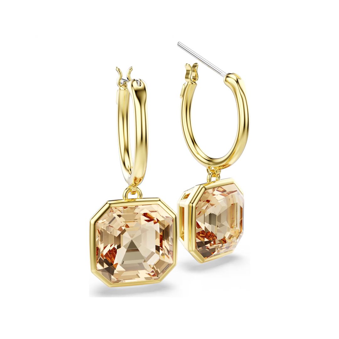 Swarovski Millenia korvakorut, keltakullanväri ja ruskeat kristallit, 5731148