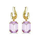 Swarovski Millenia korvakorut, keltakullanväri ja violetit kristallit 5694784