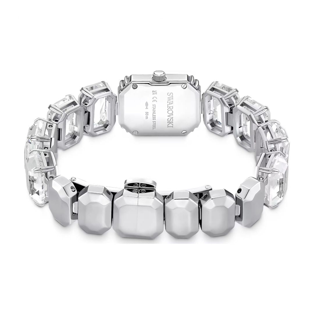Swarovski Millenia octagon rannekello, vaalea metalli ja kirkkaat kristallit, 5729182